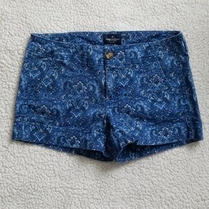 AE || High-rise Paisley Shorts